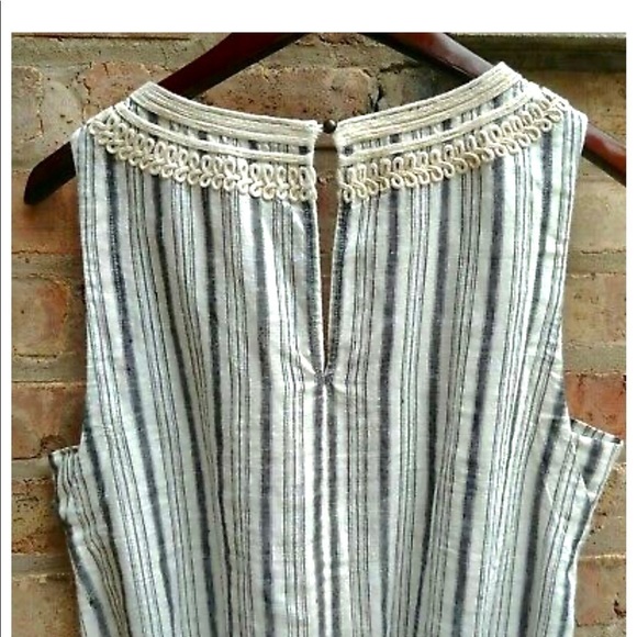 Twelfth Street Cynthia Vincent Linen Romper Stripe - Picture 7 of 9